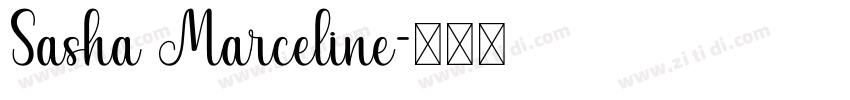 Sasha Marceline字体转换